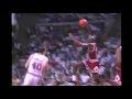 Michael Jordan Dunks On Bill Laimbeer From Near The Free Throw Line