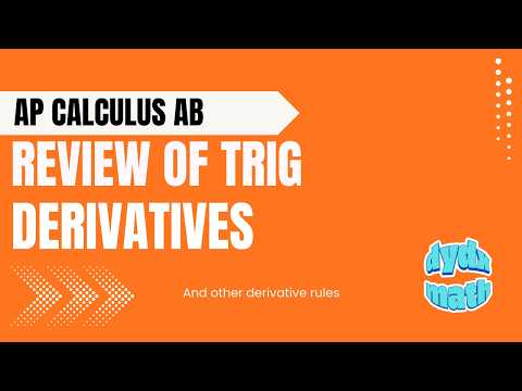Thumbnail for Review of Trigonometric Derivatives and Other Derivative Rules