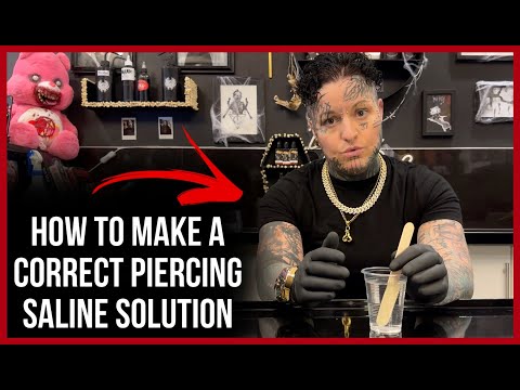 How to Make a Correct Piercing Saline Solution | Piercing Aftercare