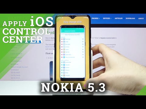 How to Apply iOS Control Center in Nokia 5.3?