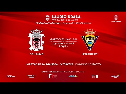 Próxima jornada Liga Vasca juvenil. CD Laudio - Zarautz KE  Domingo 28 marzo 12:00