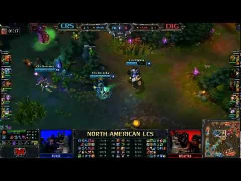 Curse vs Dignitas LCS 2013 late game highlights