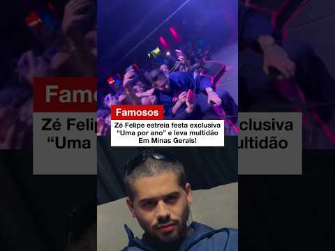 Zé Felipe estreia festa exclusiva e leva multidão em Minas Gerais! #virginia #zefelipe