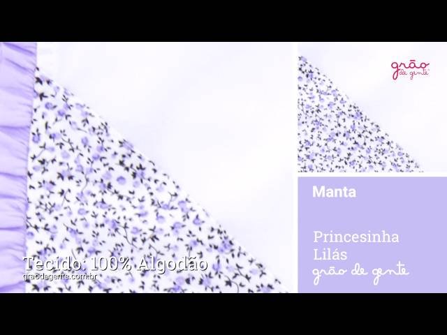 Manta Princesinha Lilás | Ref: 62653