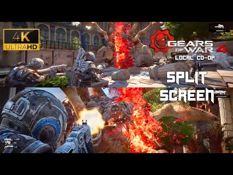 Gears of War 4 Full Campaign Local Co-op [Split Screen - 4K PC  - No Commentary]