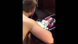 Baby Laughs While Daddy Singing Roger Miller