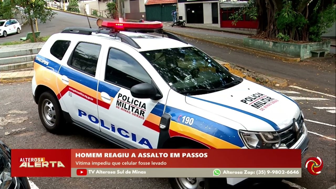 Idoso reage a assalto e impede roubo em Passos