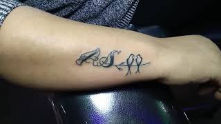 AS Initial !! Ft. Love Birds Tattoo!!