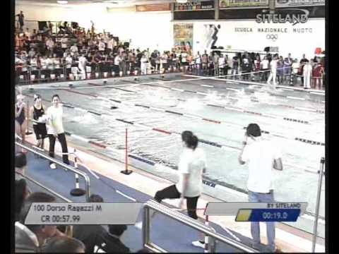 Serie 1 dei 100 Dorso Ragazzi Maschi - 16 Memorial Chiara Giavi