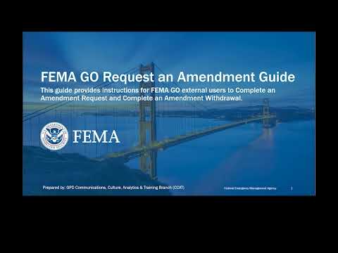 Fema Go Request An Amendment Guide