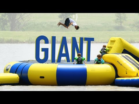 GIANT 'Water Trampoline' ... sort of ... Rave Sports Bongo Bouncer Review