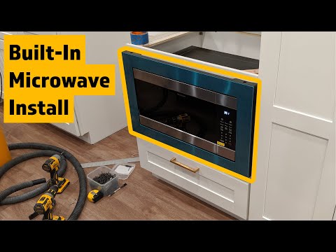 How to Install Built-In Microwave with Trim Kit | Chicago Condo Renovation Ep 6