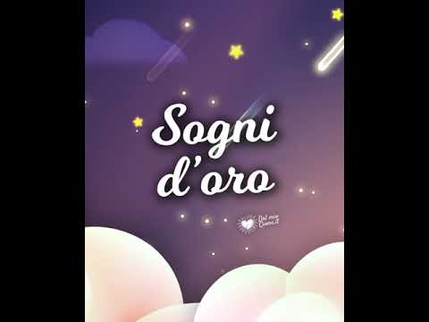 Sogni d'oro con stelle cadenti. GIF e Video