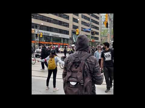 Black Lives Matter protest in Toronto . Justice for Regis