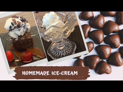 Homemade ice cream in 2 flavors | Vanilla and Oreo| Homemade condensed milk | घर पर बनाएं आइसक्रीम