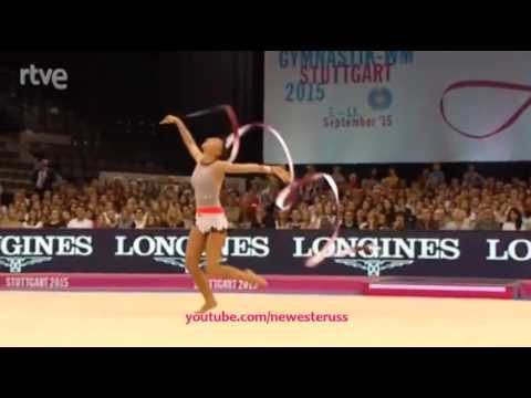 Varvara Filiou Ribbon AA - World Championships Stuttgart 2015