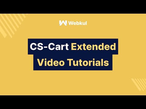 CS-Cart Extended Video Tutorials