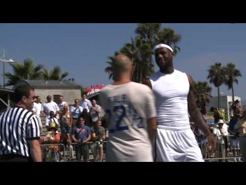 NBA Star LeBron James gets beat by David Kalb- Horse in Venice, Cali.