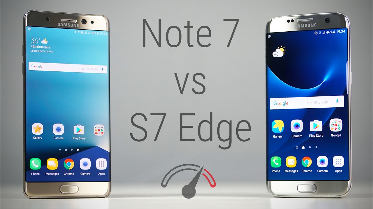 Galaxy Note 7 vs Galaxy S7 Edge Speedtest (Exynos 8890 vs Snapdragon 820)