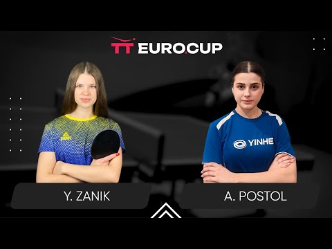 19:15 Yulianna Zanik - Anastasiia Postol 21.05.2024 TT Euro.Cup Women Ukraine Master. TABLE 3