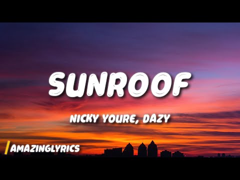 Nicky Youre, dazy - Sunroof (Lyrics) "got my head out the sunroof blasting your favorite tunes"