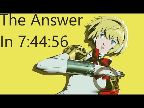 Persona 3 FES: The Answer speedrun in 7:44:56
