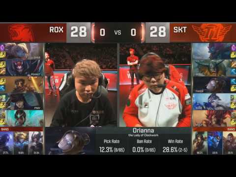 ROX vs SKT game 1-2 semi final highlights
