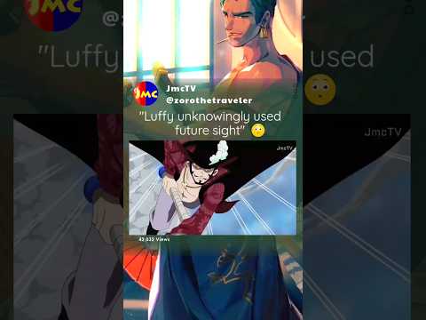 Luffy unknowingly used future sight #anime #onepiece #mihawk