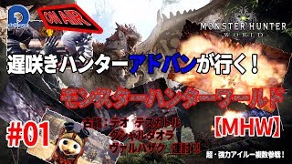 【MHW】モンスターハンターワールド　遅咲きハンターアドバン奮闘記！#01
