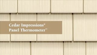 Unique Panel Themometer™ on CertainTeed Cedar Impressions®.mp4
