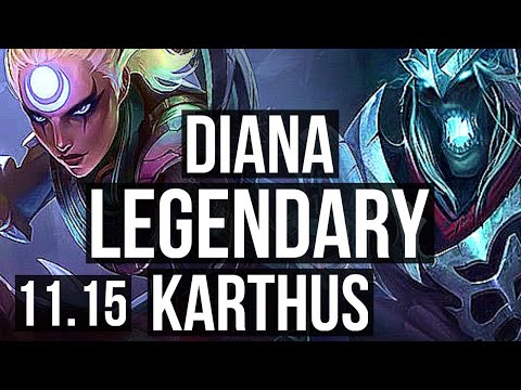 DIANA vs KARTHUS (JUNGLE) | 15/1/7, Legendary, Rank 7 Diana, Rank 27 | KR Challenger | v11.15