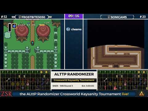 ALttPR Crossworld Keysanity Tournament: WB Round 3 - Frostbite3030 vs Sonicam