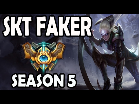 SKT T1 Faker Diana vs Yasuo MID Ranked Challenger Korea