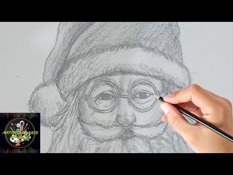 Santa Pencil sketch Christmas special drawing#viral || artificial arts of yajat