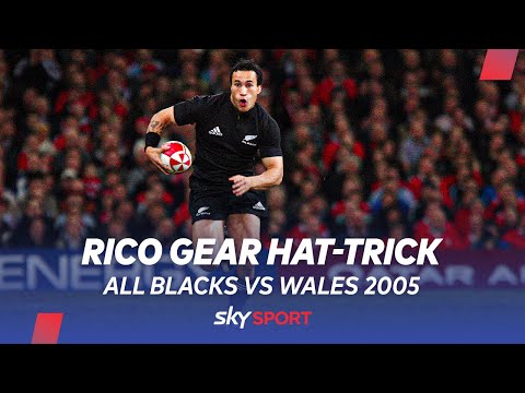 THROWBACK: Rico Gear scores superb Hat-Trick vs Wales 2005 | All Blacks End of Year Tour