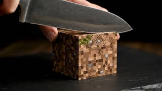 Google Veo 3 Fast Sample Video - Minecraft Dirt Block Cut ASMR