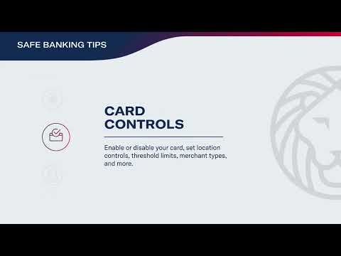 Safe Banking Tips - Card Controls