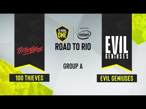 CS:GO - 100 Thieves vs. Evil Geniuses [Nuke] Map 3 - ESL One: Road to Rio - Group A - NA