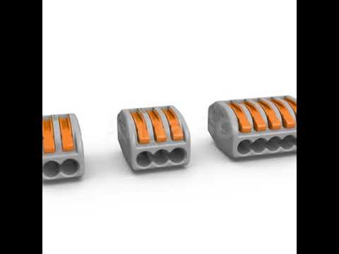 Universal fast cable connector type 222 mini compact home wiring connector PCT-212 213 214 215 218