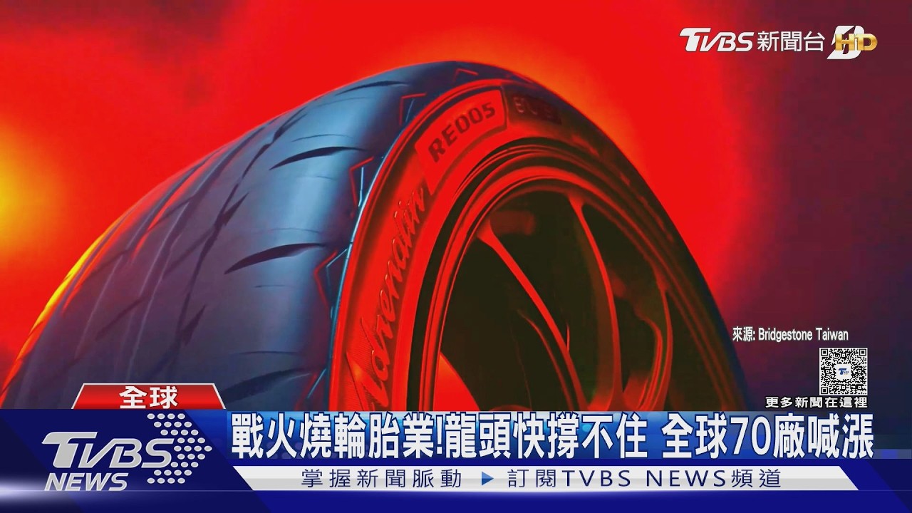 影音／戰火燒到輪胎業！龍頭企業撐不住　全球70廠喊漲