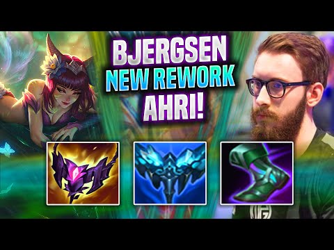 BJERGSEN IS READY TO PLAY AHRI NEW REWORK! - TL Bjergsen Plays Ahri Mid vs Qiyana! | Season 2022