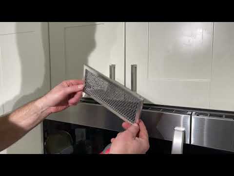 How to Replace / install a Charcoal Air filter in a Samsung Microwave (do it every 6 months)