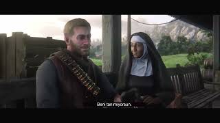 Arthur &amp; Rahibe Duygusal Veda Konuşması | Red Dead Redemption 2