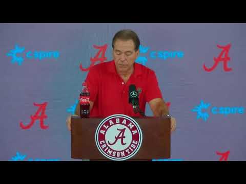 Nick Saban Jokes With Alabama Reporter After His Son Joins His Press Conference