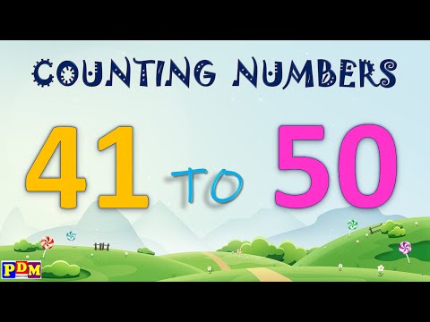 counting numbers 41 to 50 in English | counting numbers for kids | counting numbers 41-50 | Reading