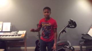 12 yr old Caleb Carroll singing Cover of &quot;In the Garden&quot; by Mar