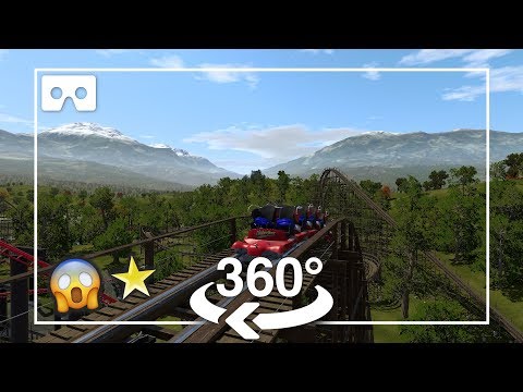 VR 360 Roller Coaster Ride 4K-The best scenery "North End Forest" [360 °]