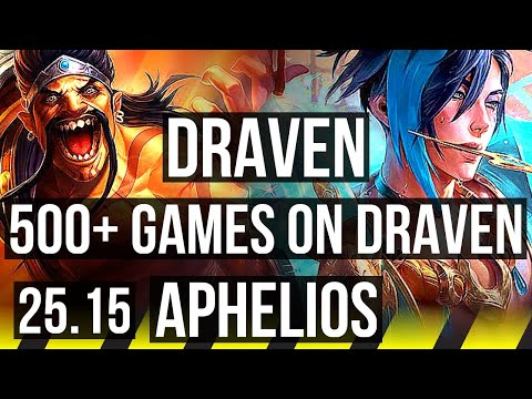 DRAVEN & Blitzcrank vs APHELIOS & Thresh (ADC) | Legendary, 58k DMG, 26/3/5 | KR Master | 25.15