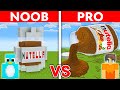 NOOB Vs PRO NUTELLA House Build Challenge In Minecraft