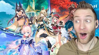 A GENSHIN CARD GAME?! Reacting to Version 3.7 Duel! The Summoners' Summit! Trailer Genshin Impact